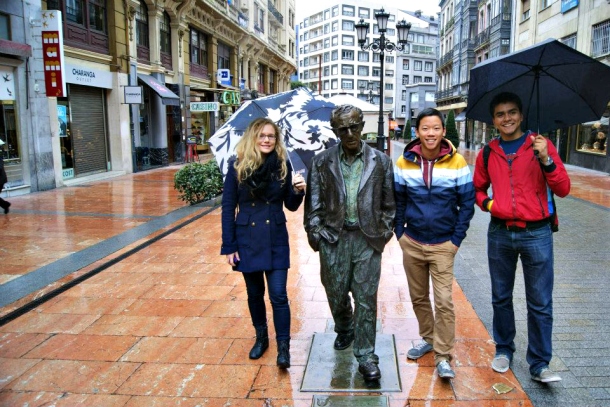 Oviedo-Asturias-Spain-Woody-Allen-statue